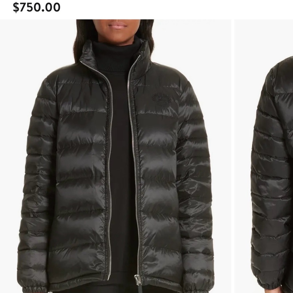BURBERRY Smethwick Archive Logo Quilted Down Puffer Coat (Size M)